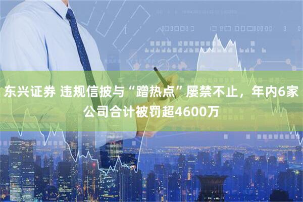 东兴证券 违规信披与“蹭热点”屡禁不止，年内6家公司合计被罚超4600万